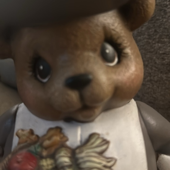 Happy Thanksgiving Forefathers Bear Ceramic - Picture 3 of 5